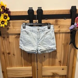 Hollister Women's Light Blue Denim Shorts